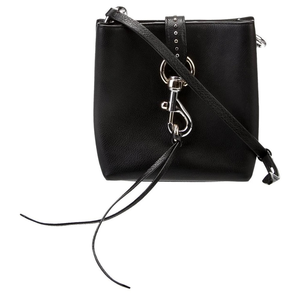 Rebecca minkoff black leather small crossbody bag